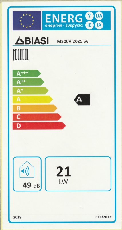 Biasi RinNova TEC 25SV Fali kondenzációs fűtő gázkazán