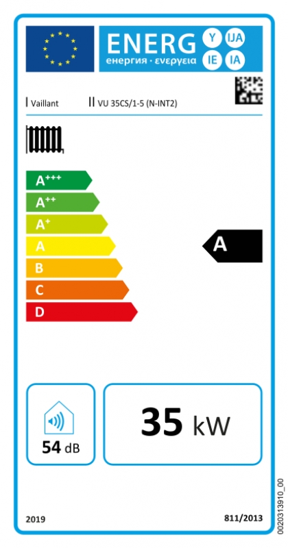 Vaillant ecoTEC plus IoniDetect VU 35 CS/1-5 (N-INT2) fali kondenzációs fűtő gázkazán