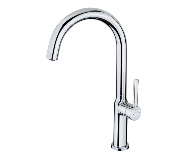 Mofém Pilar álló mosogató csaptelep íves kifolyócsővel 18.262.28.50