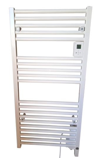 Thermor Riva4 500 W Elektromos törölközőszárító radiátor LCD kijelzővel integrált programozhatósággal egyenes (csomagolás és termék sérült) 25/245