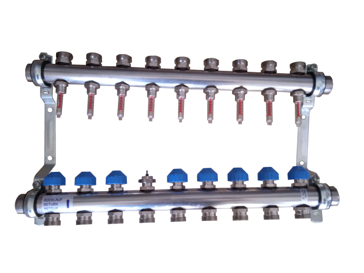 Watts 9 körös Áramlásmérős osztó-gyűjtő HKV2013A-50-1-9VA (csomagolás és termék sérült) 25/252