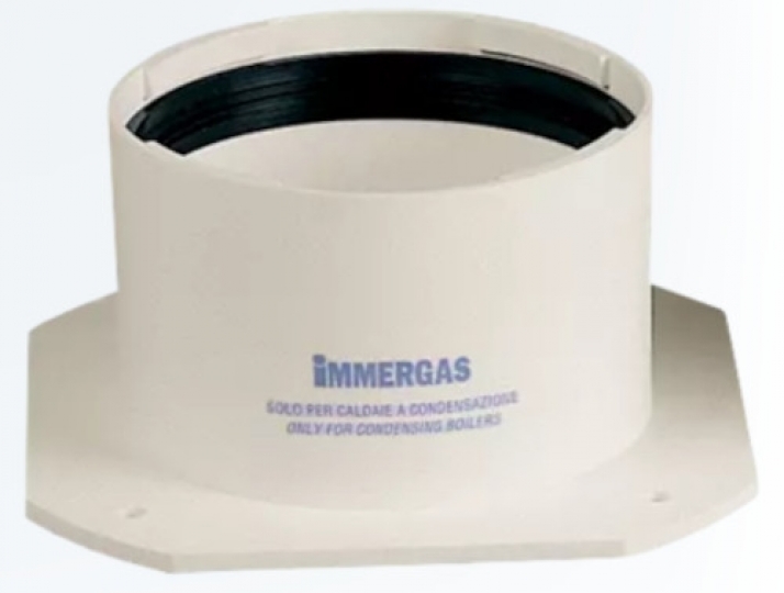 Immergas 80/80 mm karimás induló idom füstgáz elvezetéshez 3.016364 Immergas 80/80 mm karimás induló idom füstgáz elvezetéshez 3.016364