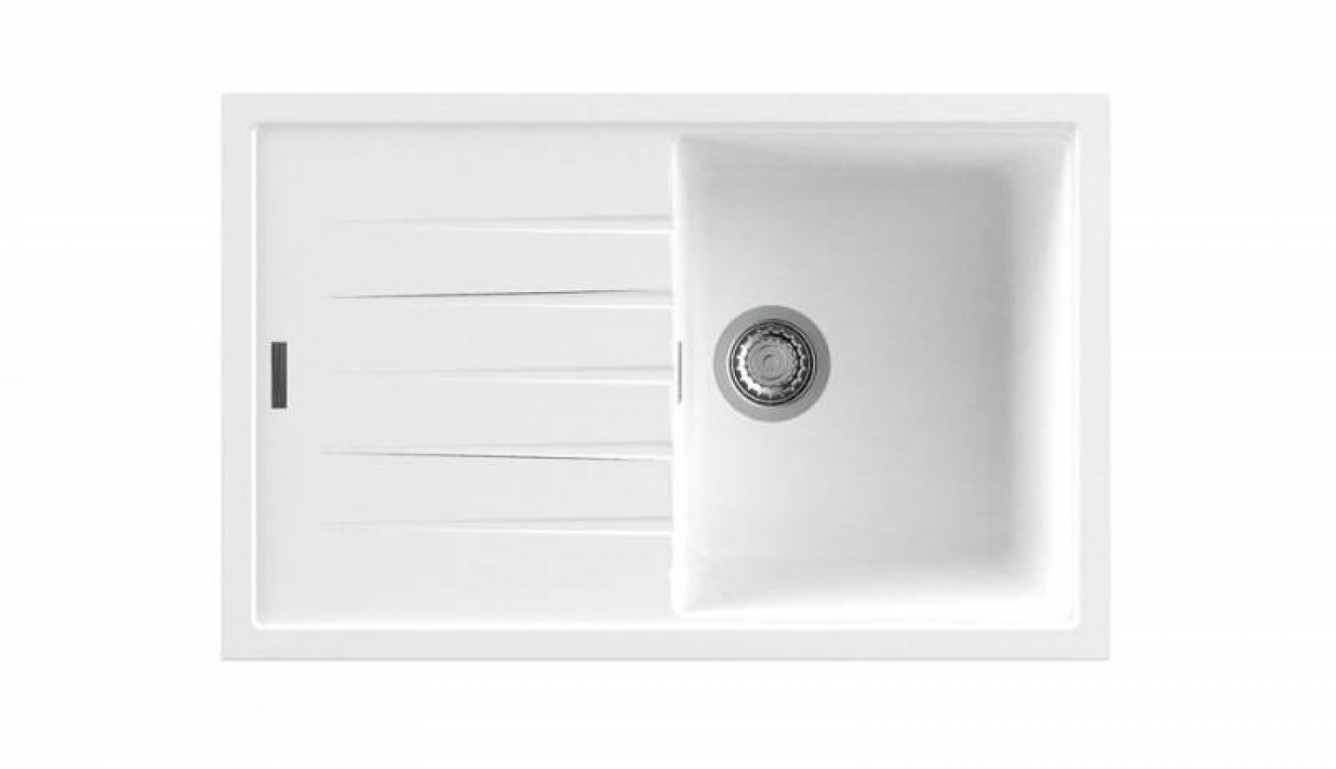 Nodor NorGranite 78.50 1B 1D WH Gránit Mosogatótálca csepegtetővel fehér 4060