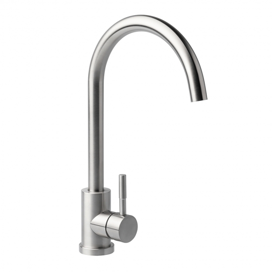 Slovarm Sibela mosogató csaptelep, rozsdamentes acélból, forgatható kifolyócsővel 486000