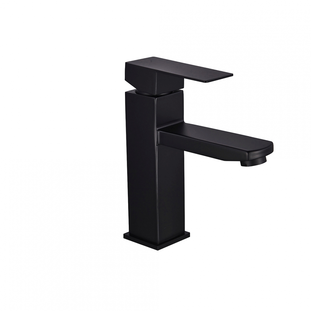 Slovarm Sibela mosdó csaptelep, rozsdamentes acél, leeresztőszelep nélkül fekete 486102