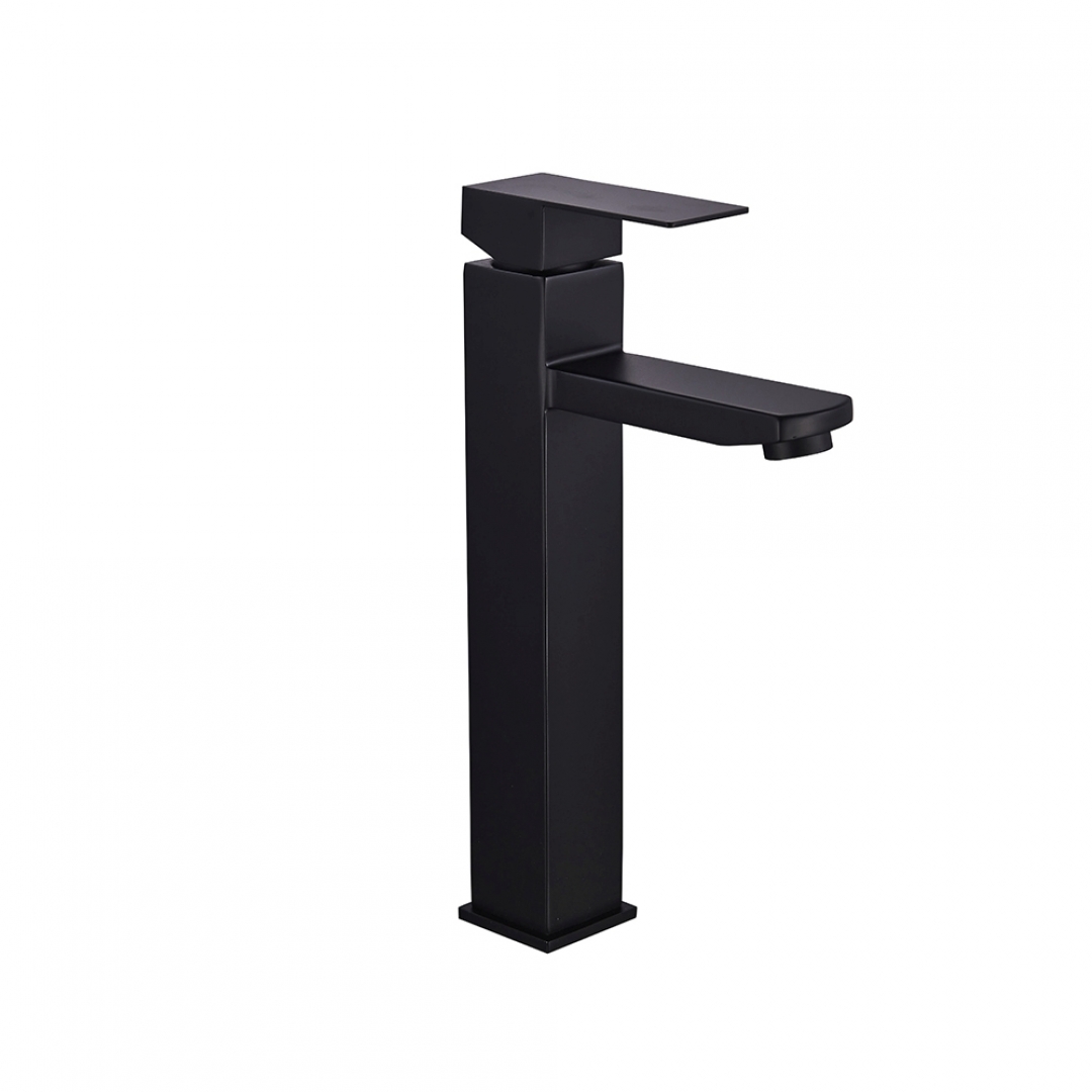 Slovarm Sibela mosdó csaptelep, rozsdamentes acél, leeresztőszelep nélkül fekete 486152