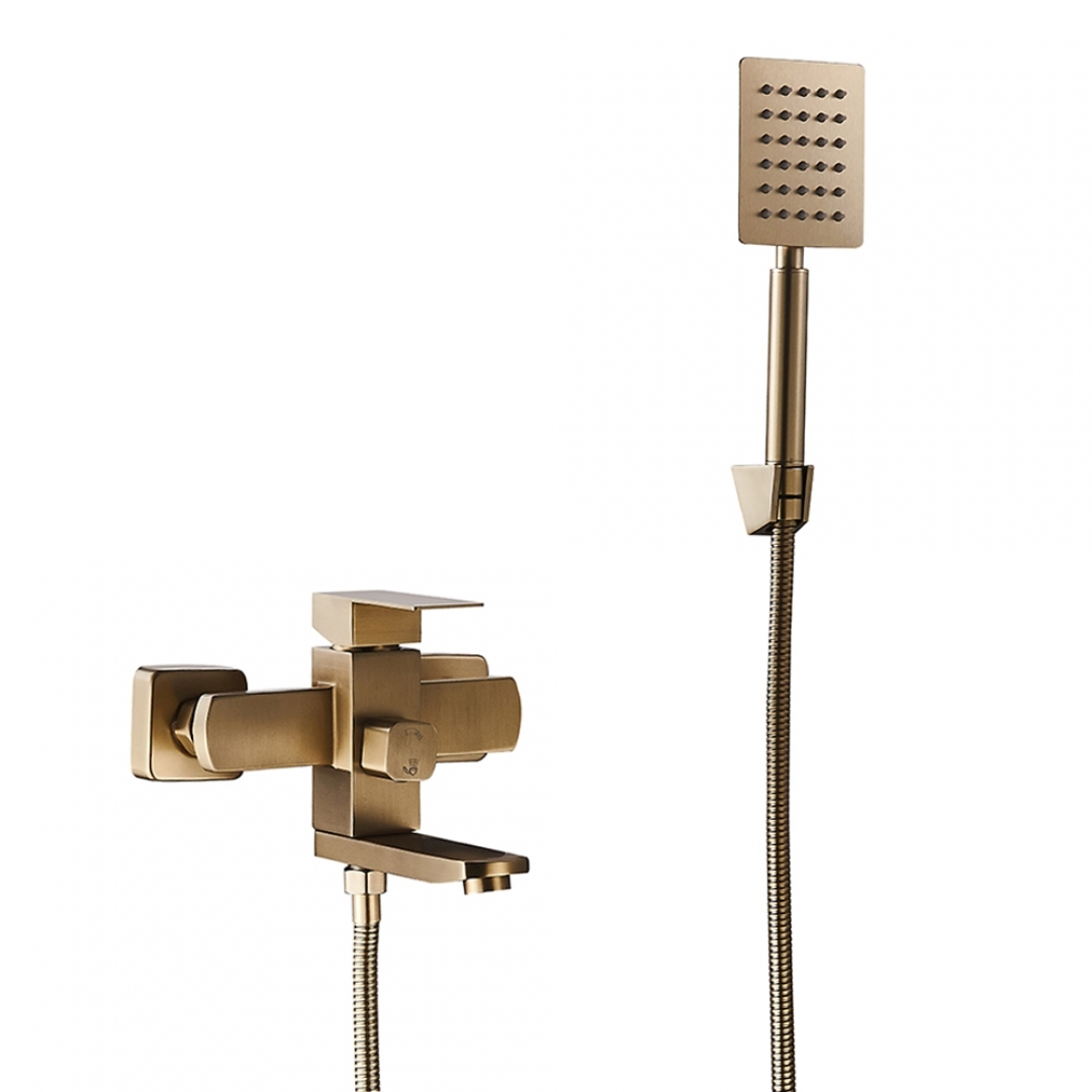 Slovarm Sibela kádtöltő csaptelep zuhanyszettel arany 486201