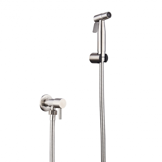 Slovarm Sibela bidé csaptelep, zuhanyszettel ezüst 486500