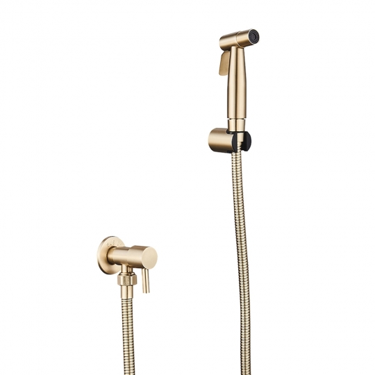 Slovarm Sibela bidé csaptelep, zuhanyszettel arany 486501