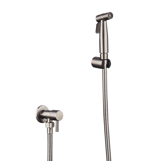 Slovarm Slovarm Sibela bidé csaptelep, zuhanyszettel szürke 486503