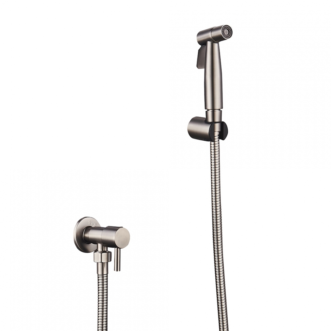 Slovarm Slovarm Sibela bidé csaptelep, zuhanyszettel szürke 486503