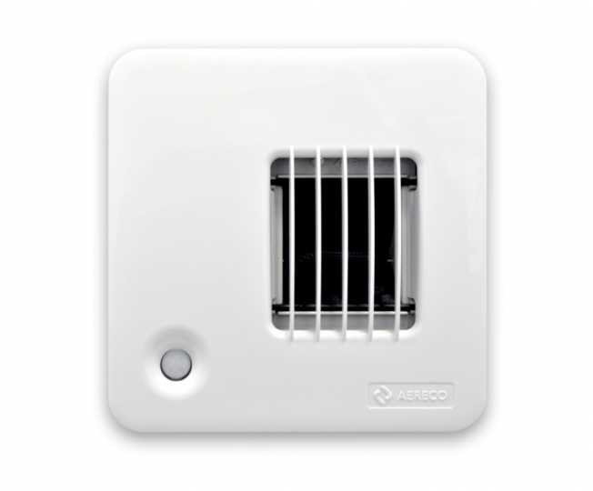 Aereco BXC 1903 mozgásérzékelős légelvezető működés késleltetővel airflow+ funkcióval