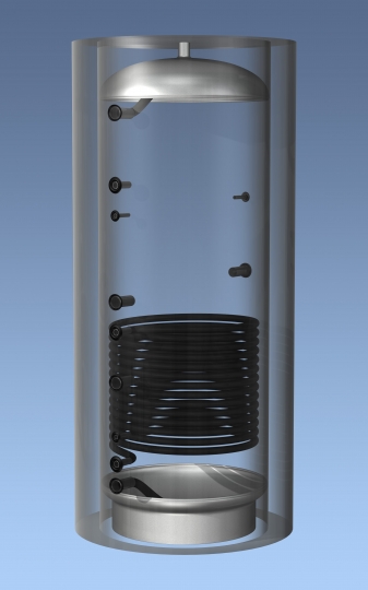 Aquastic (Hajdu Gyártmány) AQ PT 2000 C ERP 1 Hőcserélős puffertartály szigeteléssel