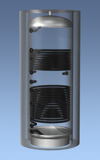 Aquastic (Hajdu Gyártmány) AQ PT 2000 C2 ERP 2 Hőcserélős puffertartály szigeteléssel