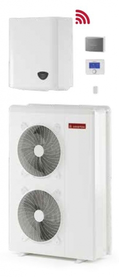 Ariston Nimbus Plus 70 M T 2Z Net Monoblokkos inverteres levegő-víz hőszivattyú 7 kW 2 fűtőkörre 3 fázisra Sensys vezérléssel