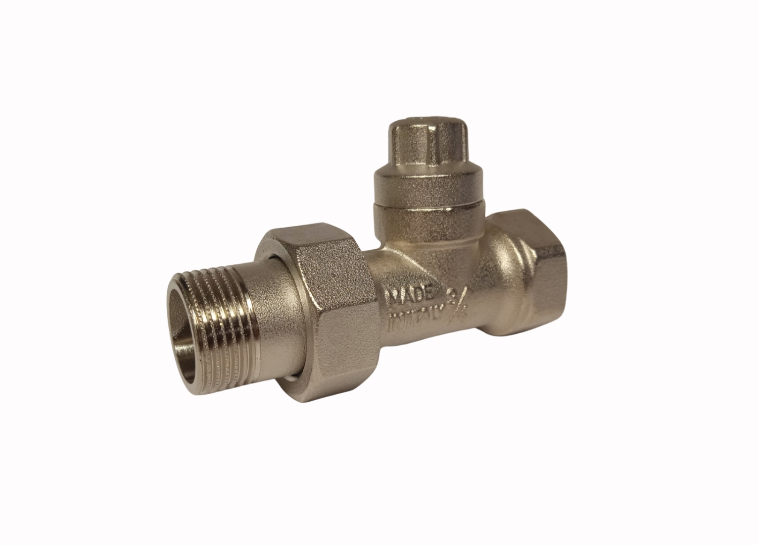 Bianchi visszatérő egyenes radiátorszelep 3/4 belső menetes