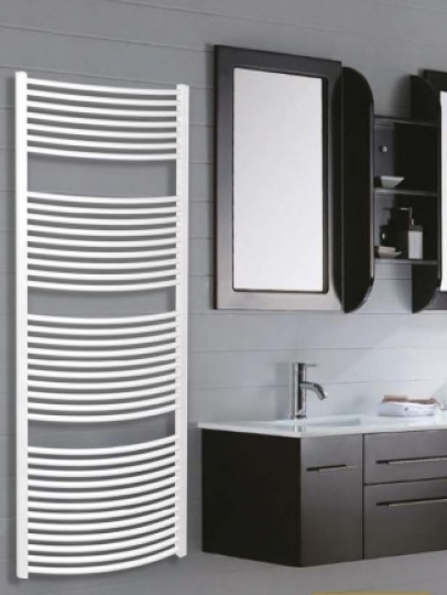 BRH Helidor 400x1770 íves fehér Törölközőszárítós radiátor