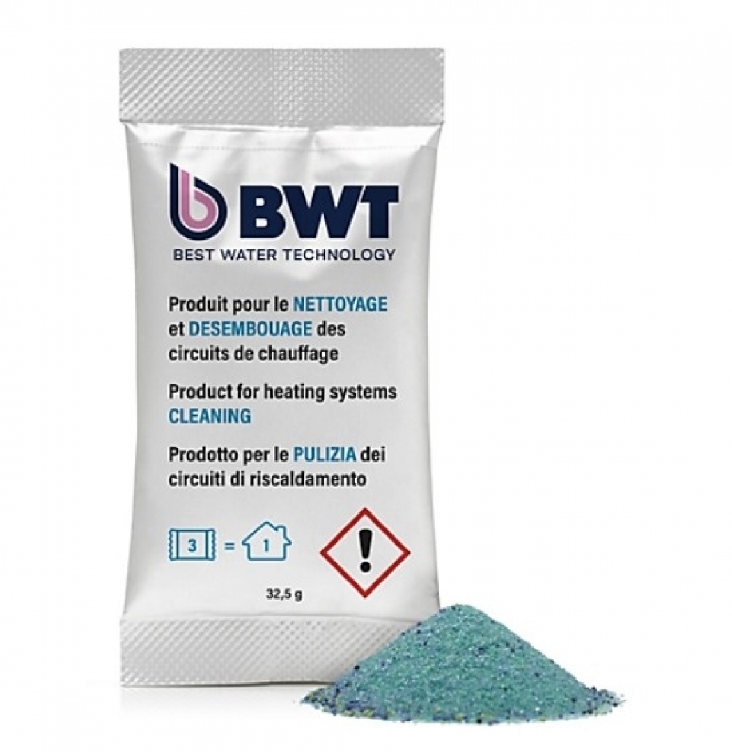 BWT Solutech System Cleaner Powder Tisztítóadalék zárt fűtési rendszerhez
