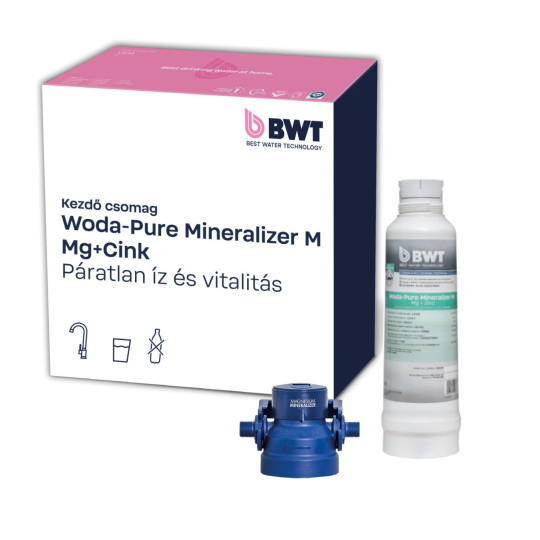 BWT Woda-Pure MM+ Cink szűrőpatron és MM vízszűrő fej 3/8