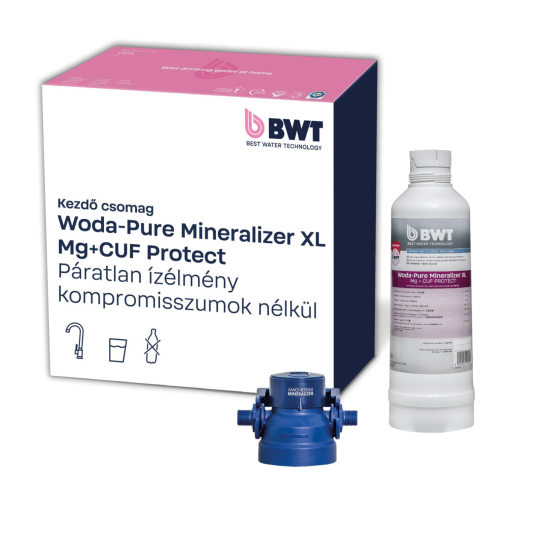 BWT Woda-Pure XL Mg+ CUF PROTECT ultraszűrőpatron és MM vízszűrő fej 3/8