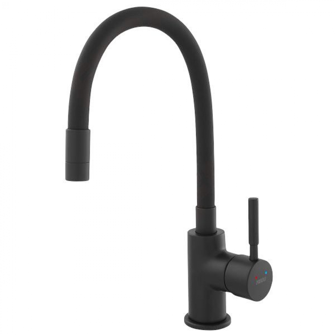 Ferro Zumba BZA4BLB Álló Mosogató Csaptelep flexibilis kifolyócsővel fekete