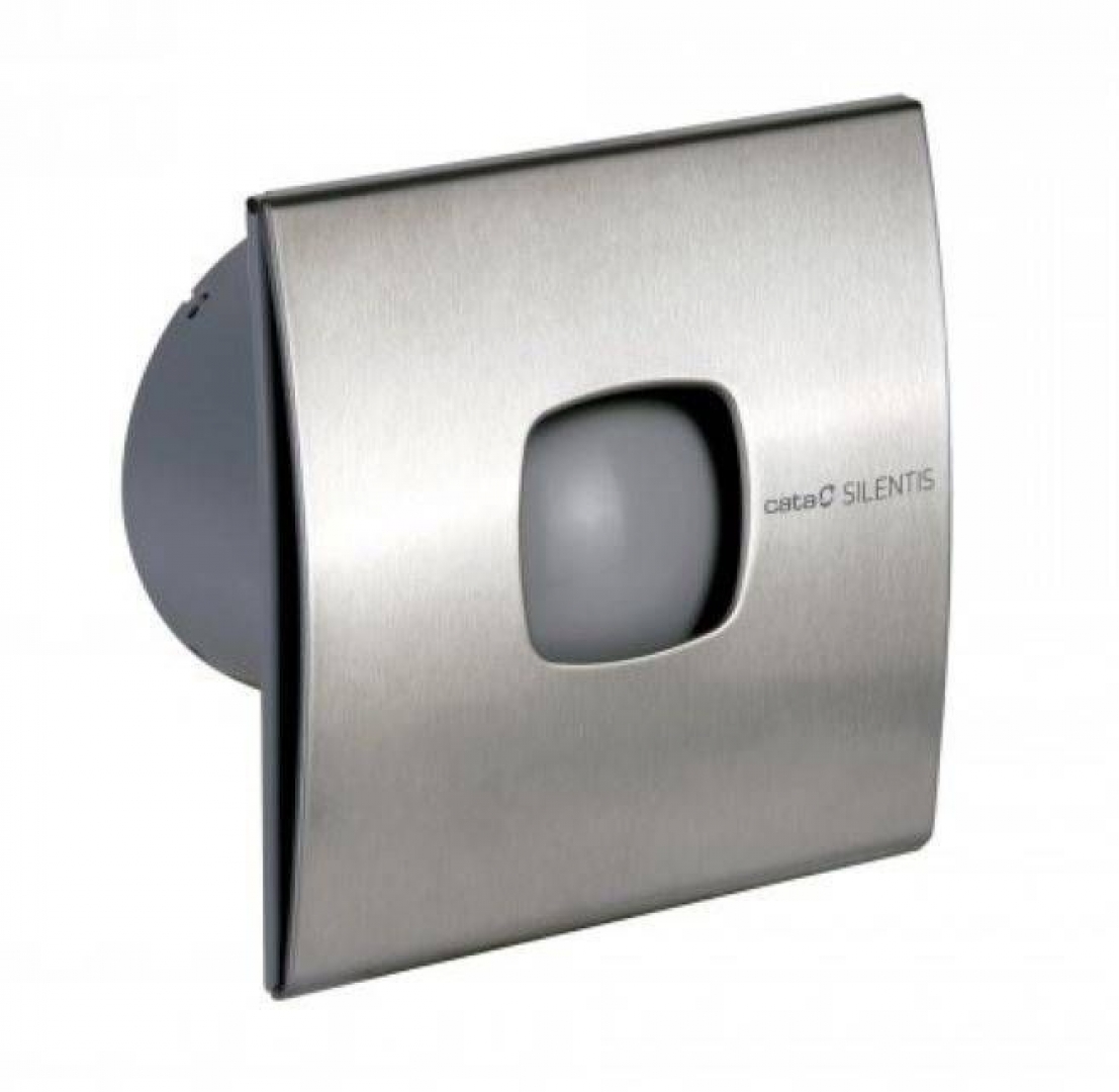 Cata SILENTIS 10 INOX Low noise Kisventilátor beépített légelzáróval és zajcsökkentővel inox