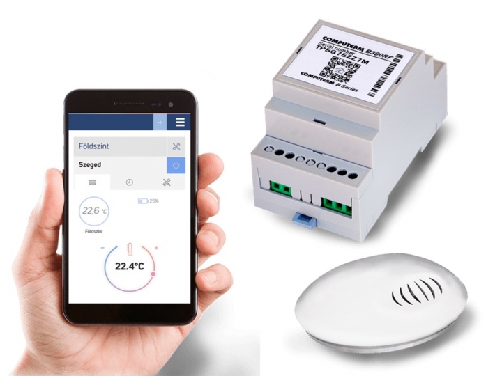 Computherm B300RF Wifi termosztát vezeték nélküli hőérzékelővel