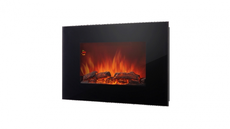 Electrolux EFP/W - 1250ULS EEC Black Elektromos kandalló edzett üvegből