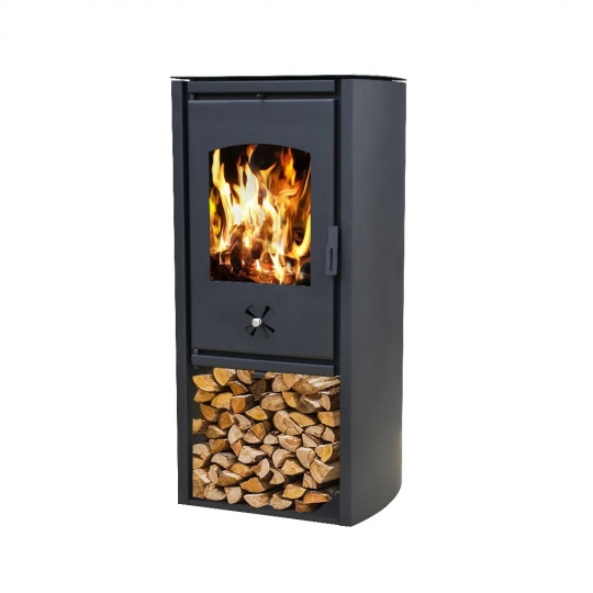 Leziter Etna vízteres szilárd tüzelésű kályha fekete 15 kw (ETNA)