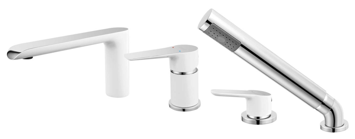 Ferro Adore White-Chrome Kádra szerelhető csaptelep BDR11A