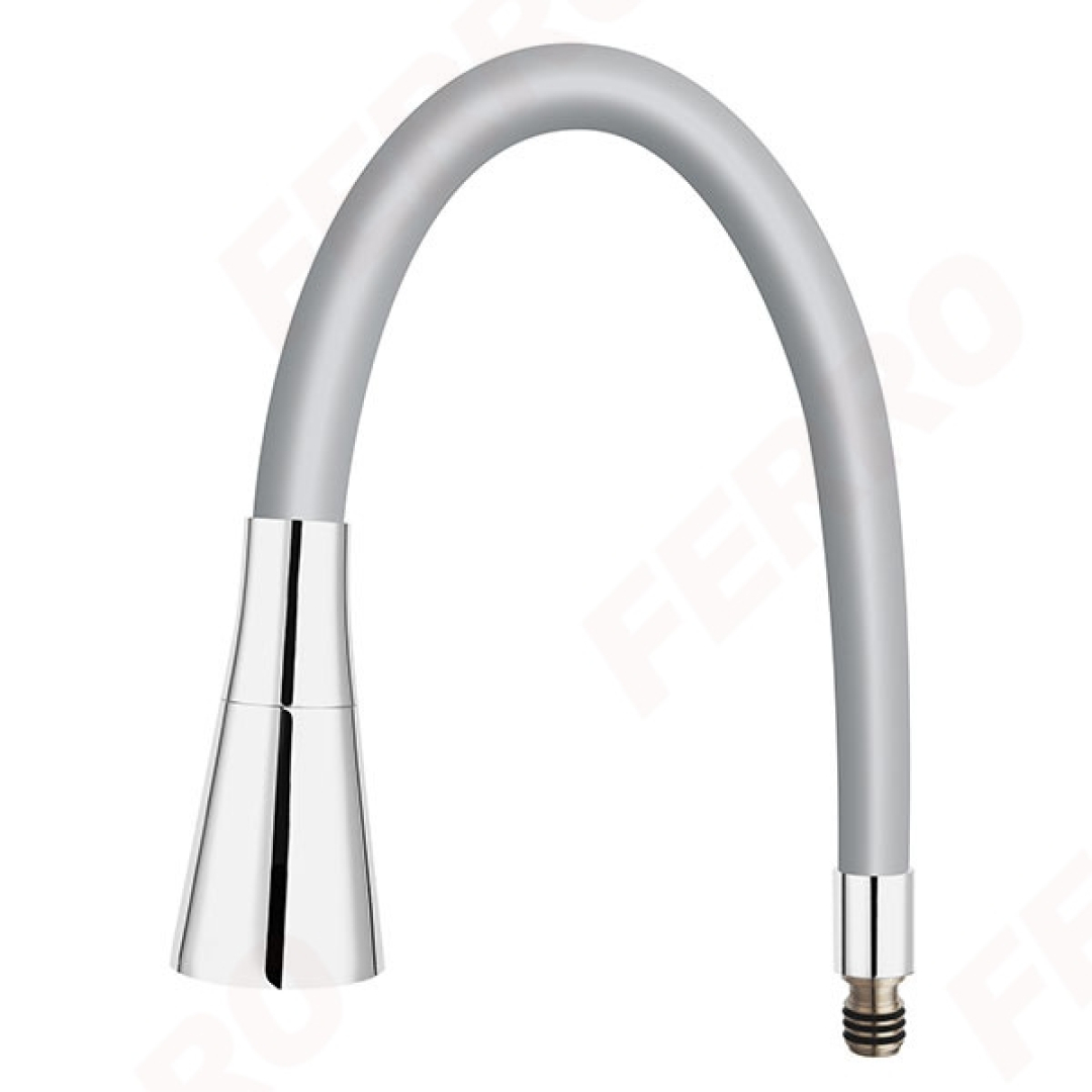 Ferro Elastico II Flexibilis Kifolyócső mosogató csaptelepekhez szürke