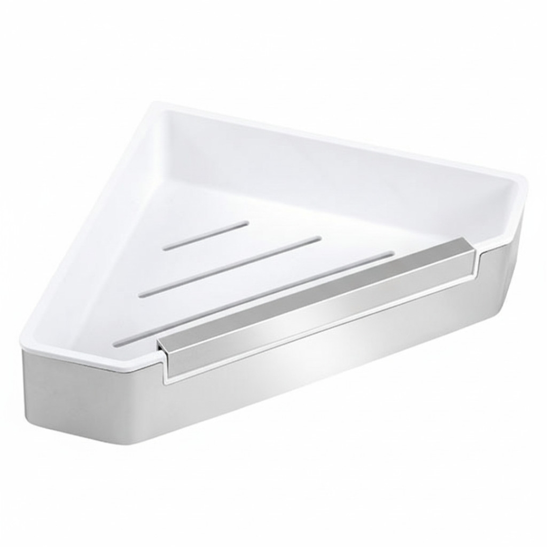 Ferro Emotion Falra rögzíhető sarok zuhanykosár üvegtörlővel, fehér/króm