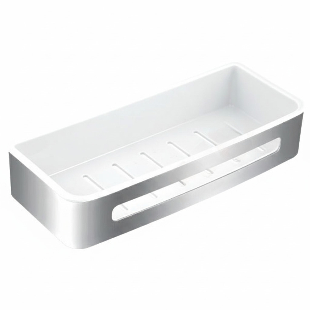 Ferro Emotion Falra rögzíthető zuhanykosár, fehér/króm