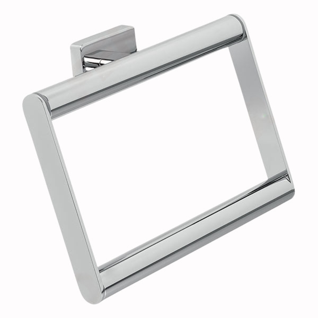 Ferro Greta Szögletes törölközőtartó falra szerelhető kivitelben, króm