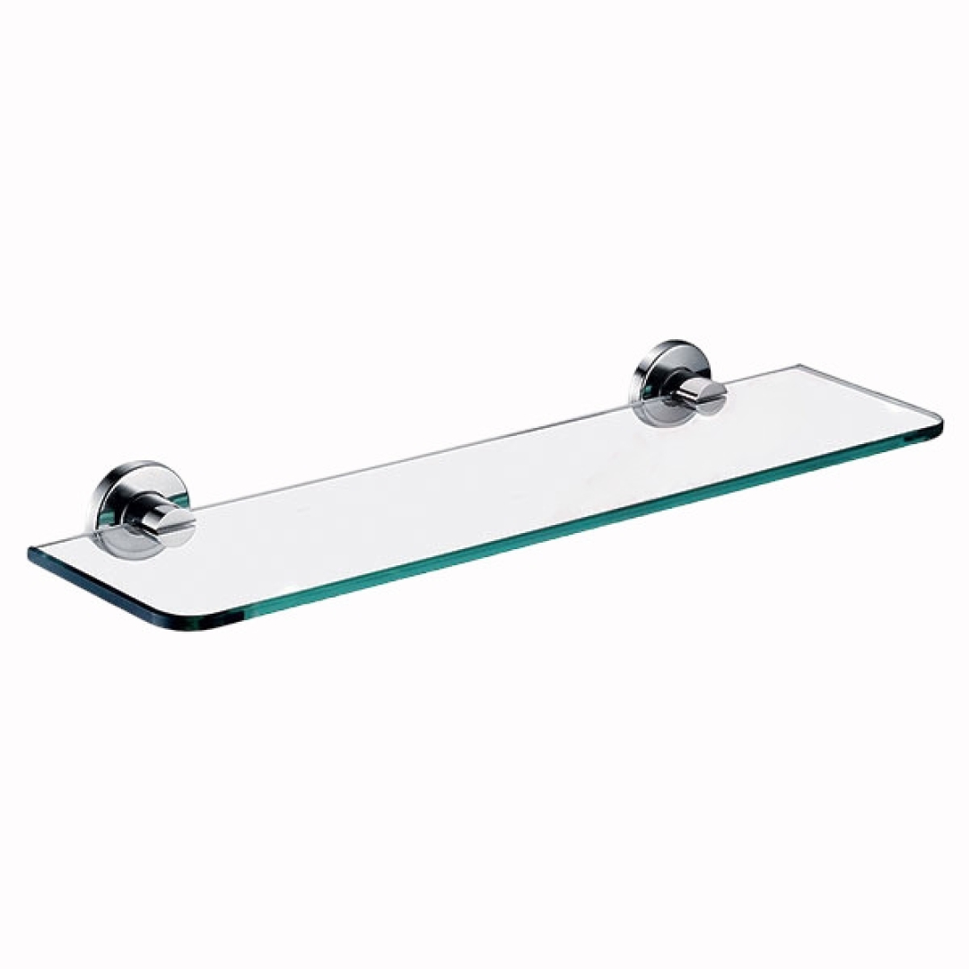 Ferro Smile Fürdőszobai üvegpolc 500x140mm, króm