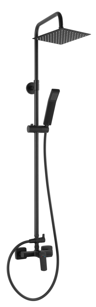 Ferro Vitto Verdeline Zuhanyszett BVI7UVLBL csapteleppel fekete NP81-BVI7UVL-BL