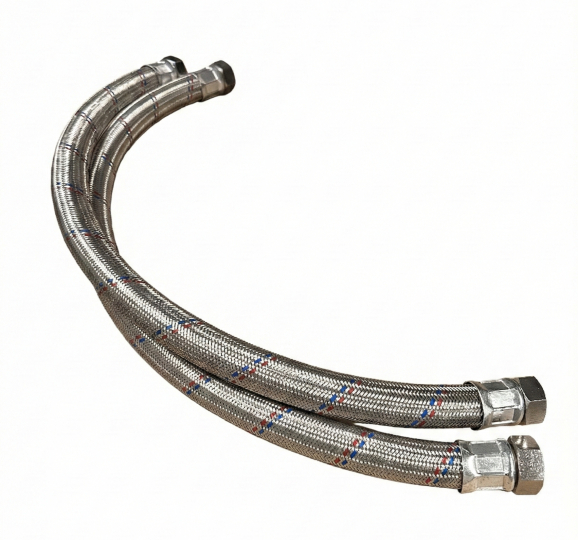 Flexibilis bekötő csőpár DN25 80cm