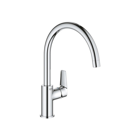 Grohe BauEdge Álló Mosogató Csaptelep Íves, Forgatható Kifolyócsővel 31367000