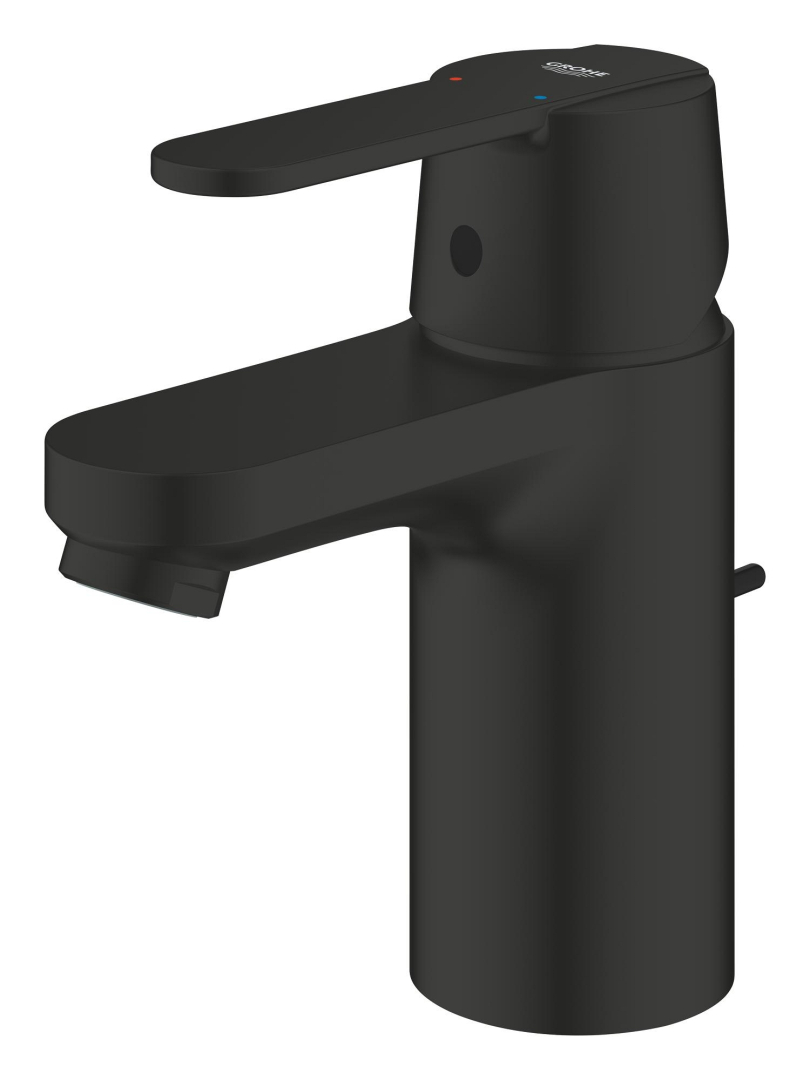 GROHE Get S QuickFix mosdócsaptelep húzórudas leeresztővel, víztakarékos, matt fekete 328832430