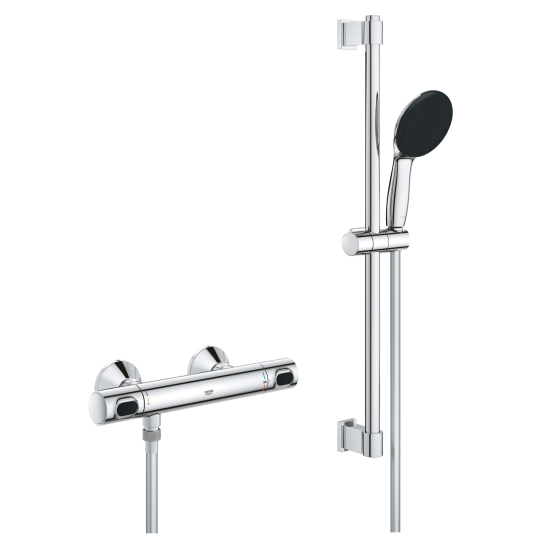 Grohe Precision Flow Termosztátos Zuhanycsaptelep zuhanyszettel 34800001