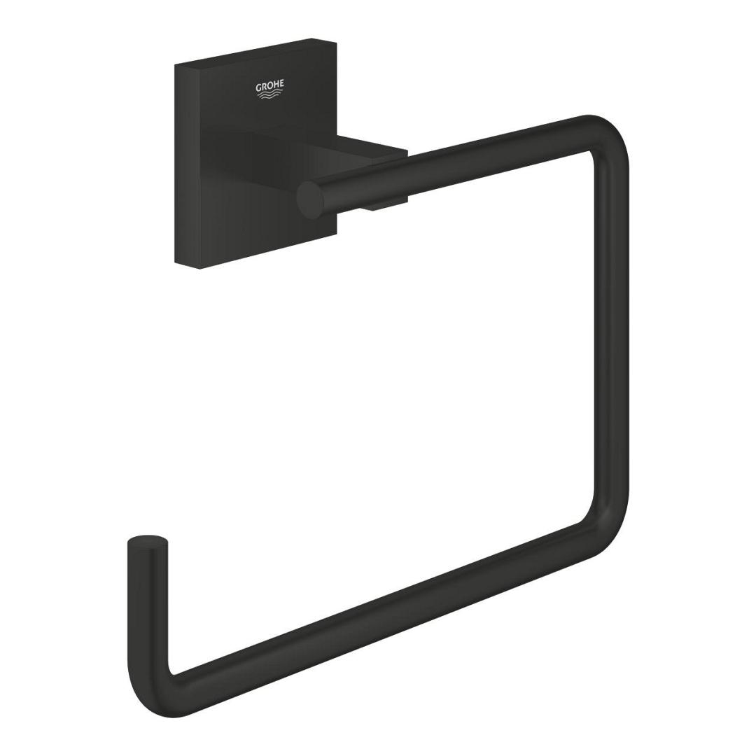 Grohe Start Cube Szögletes törölköztőtartó gyűrű matt fekete 409752430