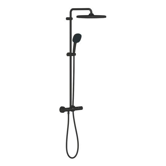 Grohe Vitalio Comfort 250 Termosztátos zuhanyrendszer matt fekete 266962431