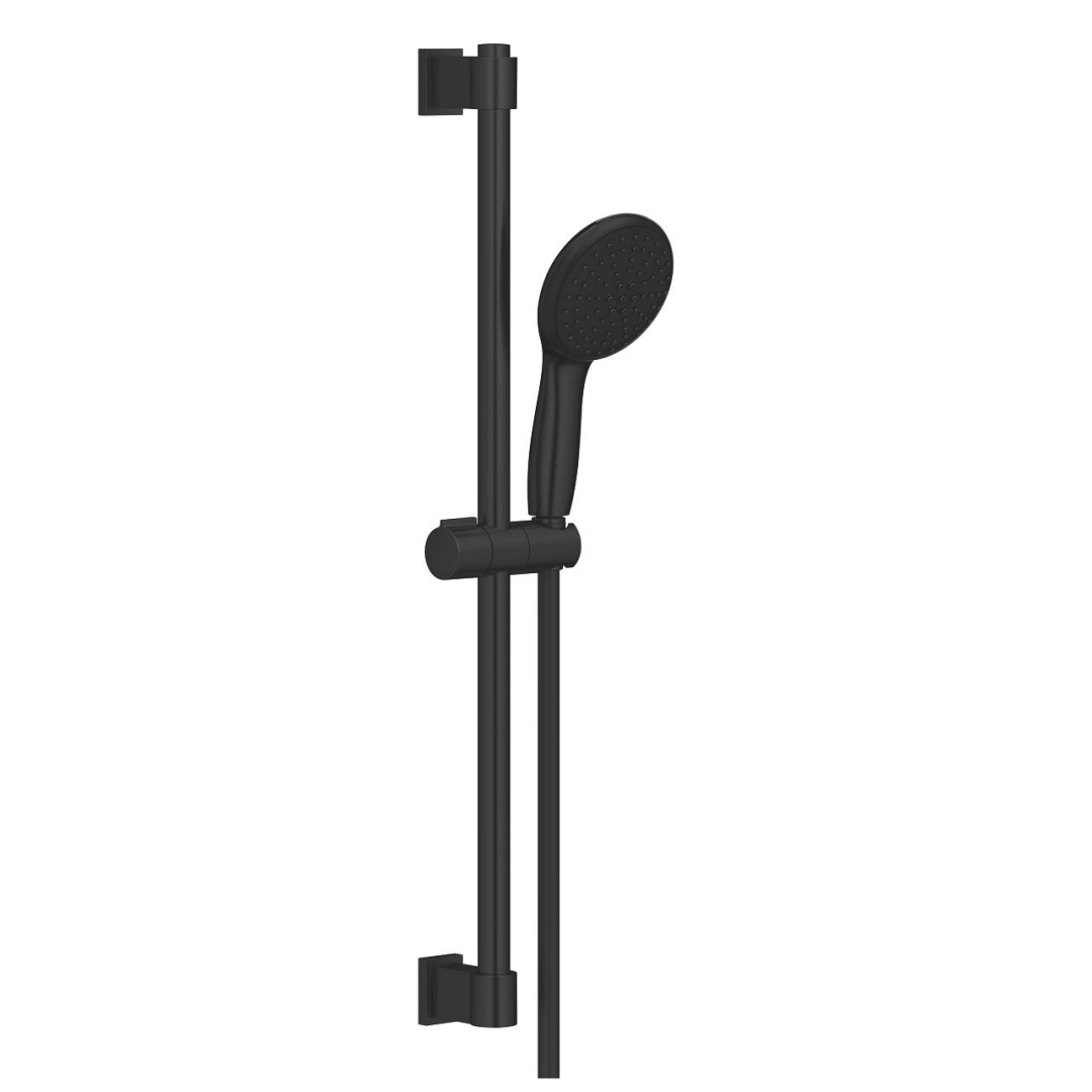 Grohe Vitalio Start 110 Zuhanyszett zuhanyfejjel gégecsővel és állítható rudas fali tartóval matt fekete 279482431