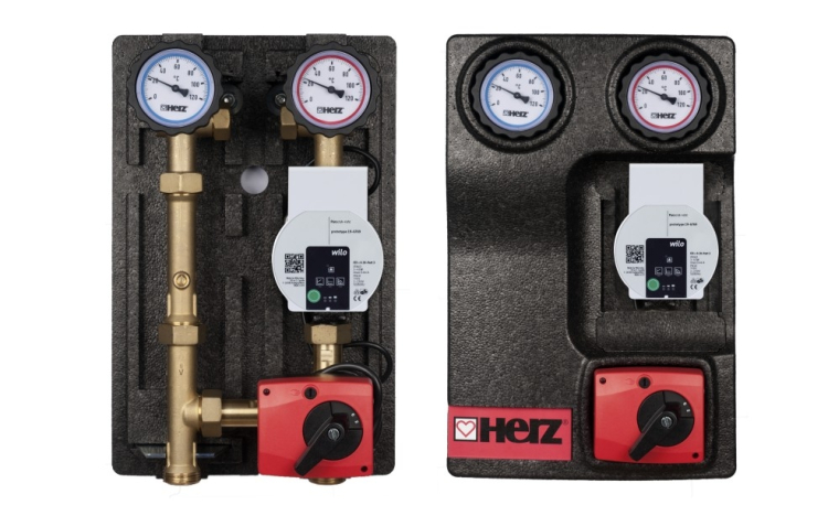 Herz Pumpfix Mix változó fordulatszámú WILO PARA szivattyúval DN20, 6,3 m3/h