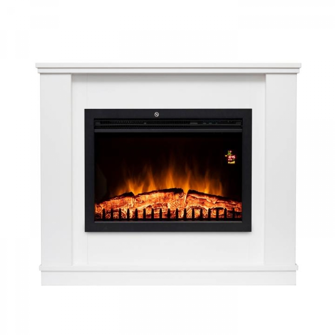 Home FKKF 01 + FKKI 03 kit fkk Bora Bora Beépíthető elektromos látványkandalló kerettel, fehér