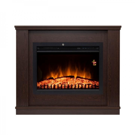 Home FKKF 02 + FKKI 03 kit fkk Milano Beépíthető elektromos látványkandalló kerettel, bükk