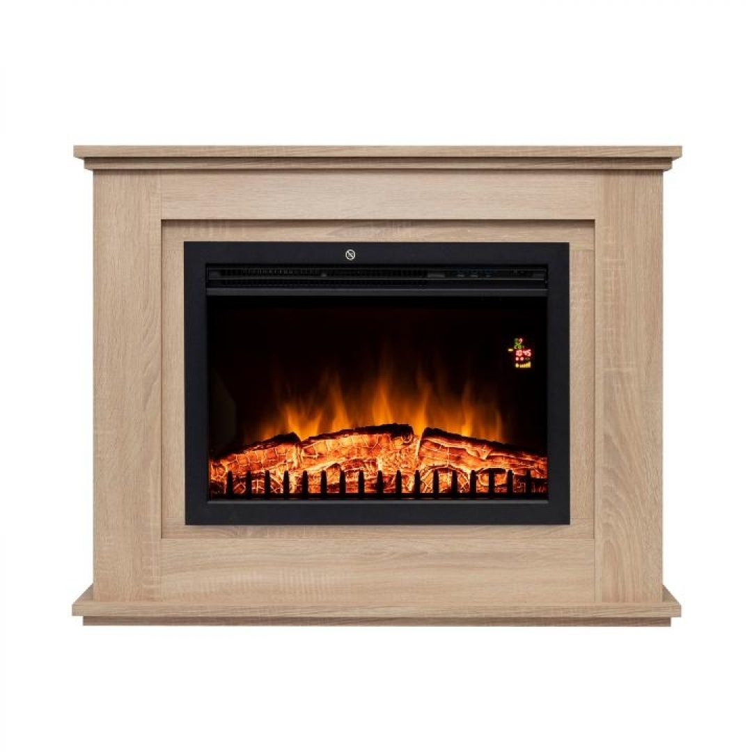 Home FKKF 03 + FKKI 03 kit fkk Bologna Beépíthető elektromos látványkandalló kerettel, sonoma