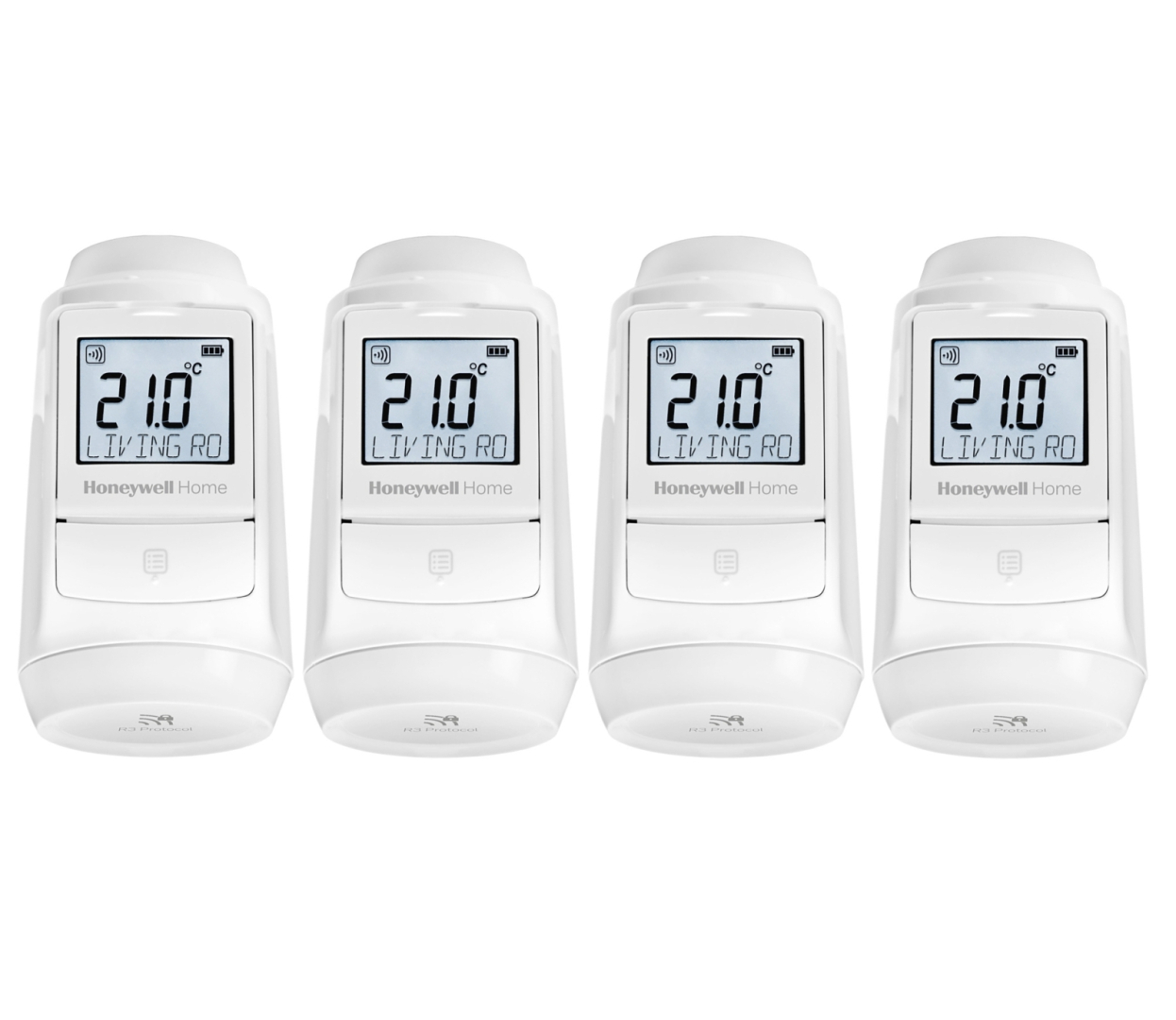 Honeywell Home HR93EE Radiátorszelep vezerlő szett LCD kijelzővel (4db/szett)