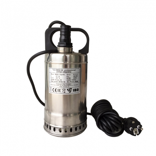 IBO SWQ 180 Merülő szivattyú tiszta és enyhén szennyezett vízre