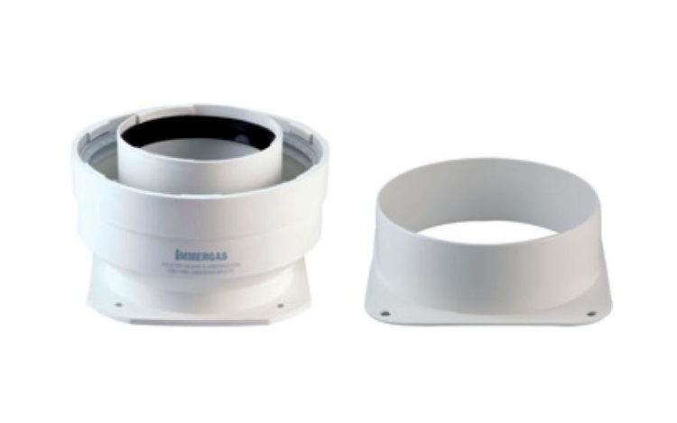 Immergas Füstgáz-elvezető rendszer induló elemei kondenzációs kazánhoz 3.022033